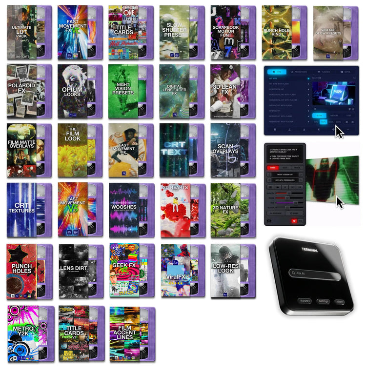 MASTER BUNDLE + MUSIC VIDEO EDITING COURSE + FOOTAGE (Limited Time) TINY TAPES