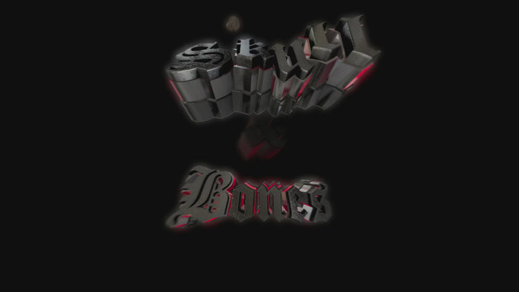 Text only 3D title