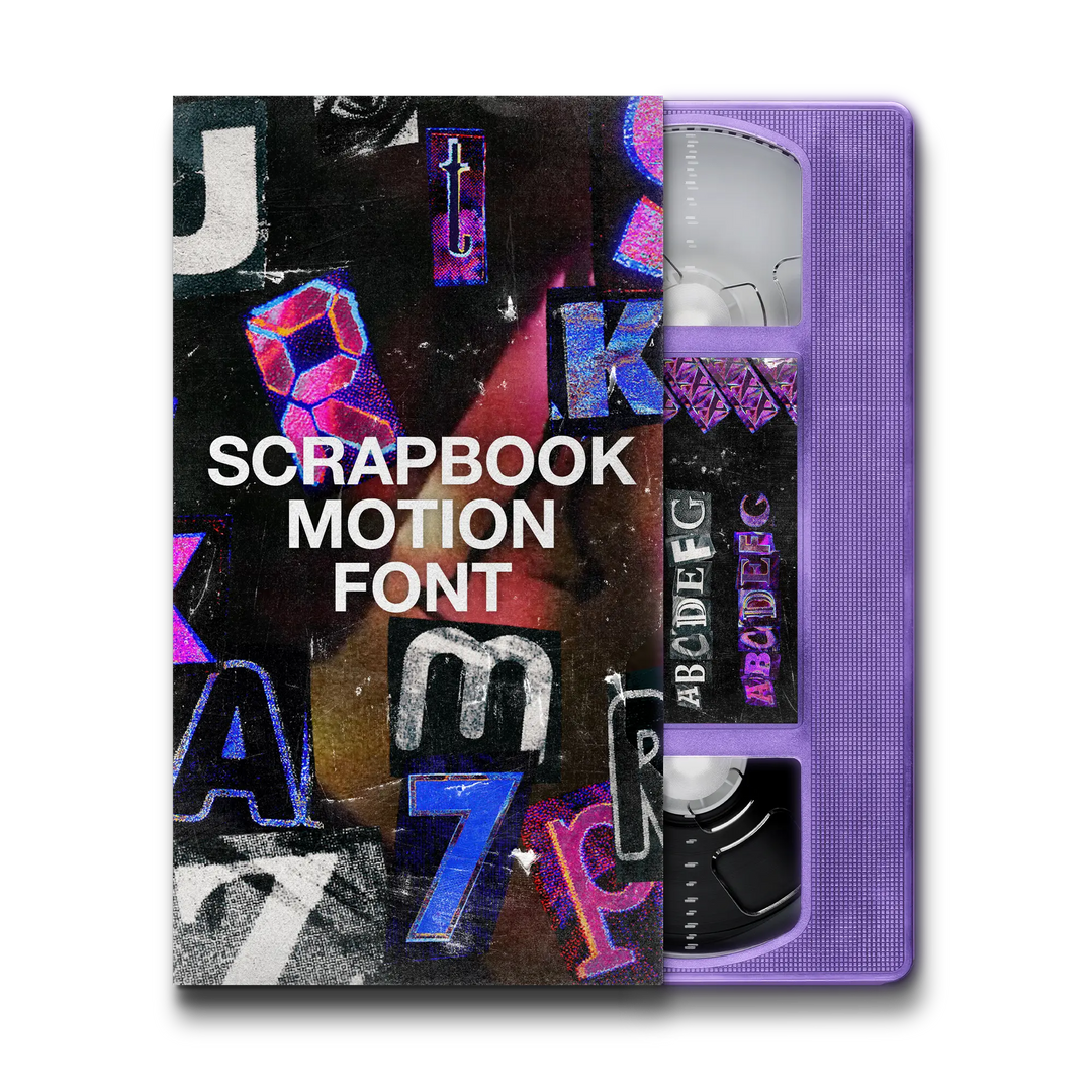SCRAP BOOK MOTION FONT Tiny Tapes