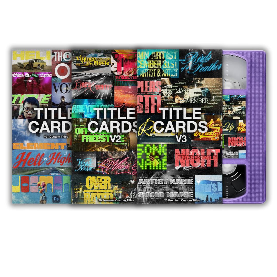 TITLE CARDS BUNDLE: Title Cards, V2 and V3 VHS covers