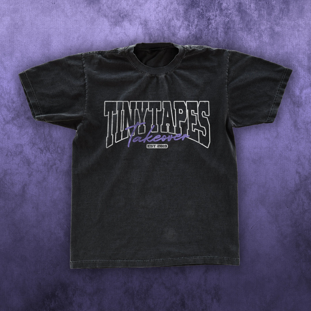 TINY TAPES TAKEOVER TEE BLACK Tiny Tapes