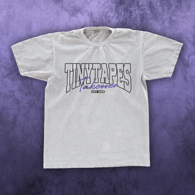 TINY TAPES TAKEOVER TEE WHITE Tiny Tapes